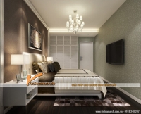 Công dụng của thiết kế trần thạch cao mang tới cho phòng ngủ tại chung cư Goldmark City 